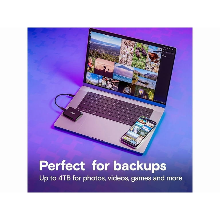 Crucial X9 4TB Portable SSD, External Hard Disk Drive, Up to