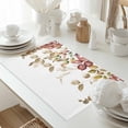 thumbnail image 5 of Fall Eucalyptus Leaf Placemats Set of 8 Autumn Green Brown Leaves Heat Insulated Linen Place Mats, Washable Stain-Proof Table Mats for Dining Tables Holiday Decor 13x19inch, 5 of 9
