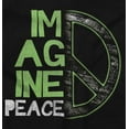 thumbnail image 4 of Vintage Hippy Imagine Peace Sign Unisex Plus Size Zip Hoodie Brisco Brands 5X, 4 of 6