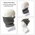 thumbnail image 2 of Holzlrgus Winter Scarf Neck Warmer Gaiter - Men Women Cold Weather Knit Warm Fleece Ski Tube Circle Scarves Windproof Gift, 2 of 7