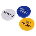 thumbnail image 4 of 3xSet De Botón De Distribuidor De Ciega Grande Ciega Peque?a Para Piezas De Juego De Casino De Cartas De Póquer, 4 of 8
