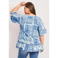 thumbnail image 2 of Avenue Women's Plus Size Flutter Sleeve Top, 2 of 2