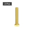 thumbnail image 3 of Unique Bargains Brass Hex Bolts, M12x70mm 2 Pack Fully Thread Grade 4.8 Machine Screws, 3 of 4