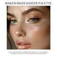 thumbnail image 5 of Highlighter Makeup , High Glossy  Illuminator ,  Shimmer Smooth Baked  with  Glow Finish, Facial Glitter Lasting Sparkling Luminizers Highlighter-SUN GLOW, 5 of 6