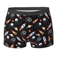 thumbnail image 6 of Men's Boxer Briefs, Space rocket B Soft Comfy Mens Underwear Boxer Briefs Breathable With Widen Waist, 6 of 7