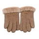 thumbnail image 5 of Guantes de invierno para mujer, Guantes textiles para pantalla táctil fabricados en ante sintético para Caqui, 5 of 9