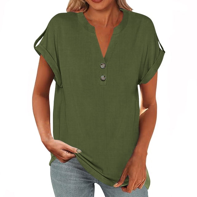 Yuyuzo Haut Court d'Entraînement pour Femmes Col Rond T-Shirts Athlétiques Manches Courtes Yoga Course Court Basique