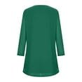 thumbnail image 5 of YanHoo Sparkle 3/4 Sleeve Tunic Tops for Women 2026 Sequin Glitter Pleated Dressy Blouse Crewneck Loose Fit Lightweight Shimmer Party Shirts Green,XXL, 5 of 7