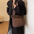 thumbnail image 3 of Bolso Hobo Algodón para Mujer Bolso Tipo Cartera Que Combina Con Bolso Compras (café), 3 of 9
