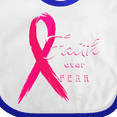 thumbnail image 4 of Inktastic Faith Over Fear Breast Cancer Awareness with Pink Ribbon Boys or Girls Baby Bib, 4 of 4