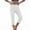 White, variant on JOANKDMI Linen Capri Pants for Women No Drawstring Elastic Waisted Straight Leg Comfortable Side Slit Bottoms Summer Casual Vacation Beach Trousers with Pockets