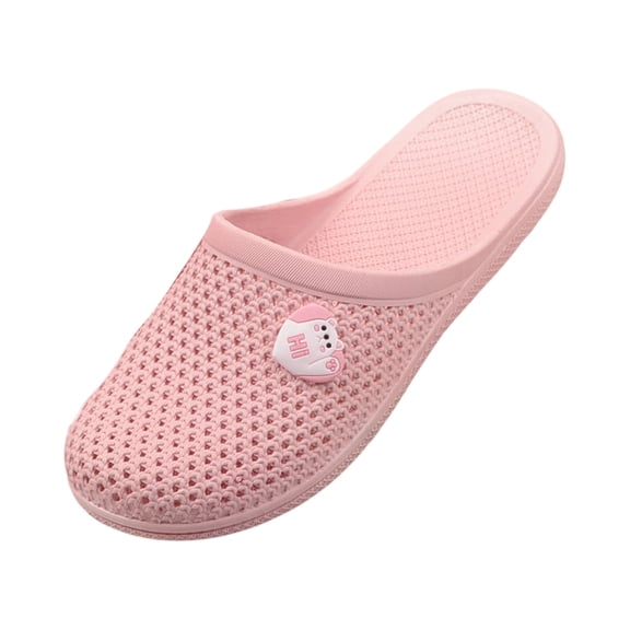 Bath Slippers with Holes Women Lightweight Slide Sandals Indoor Outdoor Bath Slippers Non Slip House Shoes Pool Beach, 38