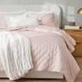 thumbnail image 5 of Better Homes & Gardens Blush Pink Soft Velvet Embroidered Pillow Shams, Standard (2 Count), 5 of 6