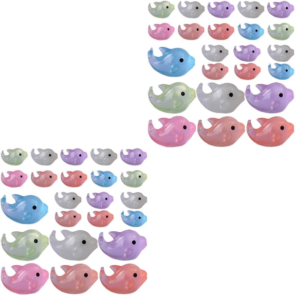 2 PCS Animal Playset Little Animals Figures Desktop Cartoon Decoration Plush Office Child