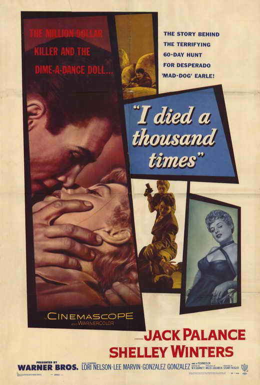 I Died a Thousand Times - movie POSTER (Style A) (27&quot; x 40&quot;) (1955) -  Walmart.com - Walmart.com