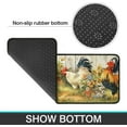 thumbnail image 5 of Rooster Kitchen Rug, Farmhouse Kitchen Rugs and Mats Set of 2, Kitchen Sets Low-Profile Washable Floor Mat for Home Kitchen Decor - 17x29 and 17x47 Inch, 5 of 6