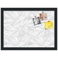 thumbnail image 2 of PinPix 18x13 Custom Cork Bulletin Board White Grey Poster Board Has a Fabric Style Canvas Finish, Framed in White Grey, by ArtToFrames (PinPix-1877), 2 of 5