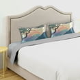 thumbnail image 3 of Yayeee Pillowcase Standard Size Set of 2 Satin Wrinkle Resistant Pillow Case, Pine Tree Rainbow, 3 of 7