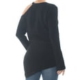 thumbnail image 2 of INC $79 Womens New 1021 Black Asymmetrical Cutout Long Sleeve Sweater XL B+B, 2 of 2