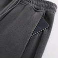 thumbnail image 4 of fatyb Boys Girls Fleece Lined Sweatpants Open Bottom Elastic Waist Drawstring Lounge Pants with Pockets, 4 of 6