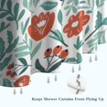 thumbnail image 6 of Pioneer Flower Floral Print Pattern Shower Curtain 72"x72" ,Bathroom Decorative Shower Curtains Set with 12 Hooks,Modern Waterproof Washable Shower Curtain, 6 of 6