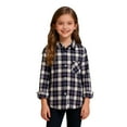 thumbnail image 4 of XIMIN Boys Flannel Shirt Toddler Kids Buffalo Plaid Long Sleeve Button Down Shirt Casual Fall Winter Tops, 4 of 9
