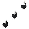 thumbnail image 4 of Thinsony Heart-shaped Key Ring Keys Safe And Fashionable Personalized Key Chain black 3Set, 4 of 6