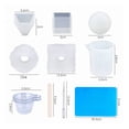 thumbnail image 2 of Silicone Resin Molds Kit Resin Casting Molds Including Measuring Cup, Droppers And Stirrers Epoxy Resin Molds For Resin Casting DIY Art Craft ,Upgraded Material, 2 of 6