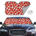 thumbnail image 2 of Haiem Hand Drawn Tomatoes Car Windshield Sun Shade - Blocks UV Rays Sun Visor Protector, Sunshade to Keep Your Vehicle Cool, Universal Fit SUV Van Sedan-Medium, 2 of 7