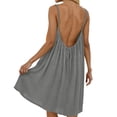thumbnail image 5 of Afdoent Dresses For Women Design Sleeveless Open Back Loose Fit Casual Dress Robe Homewear Midi Dress Boho Beach Dress, 5 of 8