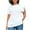 White, variant on Blouses for Women Dressy Casual Bubble Sleeve T-Shirt with Asymmetric Zipper! Casual Solid Color Tees for Women