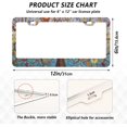 thumbnail image 2 of Coolnut Abstract Art Tree License Plate Frames - Universal Aluminum License Plate Covers with Screws, 2 Pack Holder Car Accessories for Front and Rear Plates Home Decor, 2 of 6