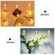 thumbnail image 5 of WORGEOUS 1 juego de luces LED de cadena con clip para fotos, lámparas en forma de corazón sin batería (blanco), 5 of 8
