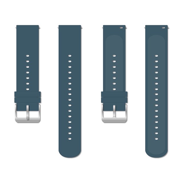 BAMAIA Soft Silicone Smart Watch Bands Replacement Straps Bands for 20mm Smart Watch