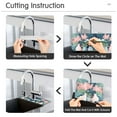 thumbnail image 5 of Yayeee Faucet Mat for Kitchen Sink 14.7" Diatomite Long Splash Guard Pad, Pink Flowers, 5 of 7