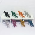 thumbnail image 4 of Fairnull 3Pcs 1:6/1:12 Miniature Figurine Realistic 3D Resin Mini Horse Statue Dollhouse Furnishings Decoration Home Decor, 4 of 11