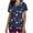 Red, variant on Kctiaxy Women Scrubs Short Sleeve V Neck T-Shirts Christmas Printed Fashion Causal Stretch Nursing Scrubs Work Wear Tops with Pocketss