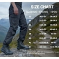 thumbnail image 6 of Soulsfeng Men's Tactical Work Pants with Water Resistant Fabric Multi-Pocket Cargo Hiking Pants for Outdoor Activities Black Size 40, 6 of 6
