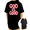 Black, variant on Women's Bubble Letter God Is Good All The Time Faith Slogan Graphic Short Sleeve Crewneck Grey Tops