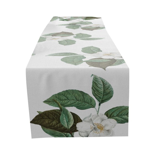 Gkeoshab Chemin de Table Décoratif Motif Tournesol et Floral, Isolant Thermique et Antidérapant en Lin pour Maison et Jardin d'Été