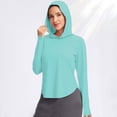 thumbnail image 6 of AherBiu Yoga Tops for Women Quick-Dry Lightweight Long Sleeve Sunproof Hoodie Pullover Athletic Workout Tops, 6 of 9