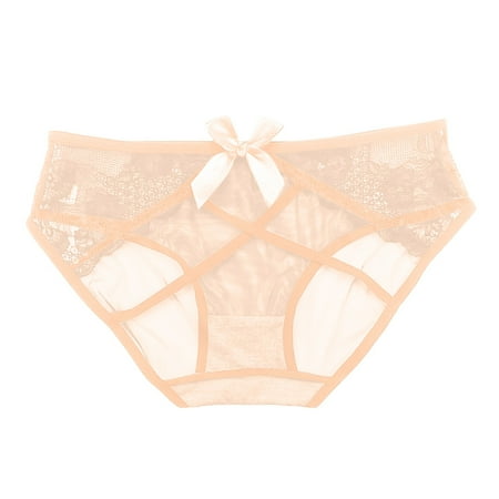

3PCK Panties For Women Lace Breathable Lace Hollow Out And Raise The Pure Seamless Underwear For Women
