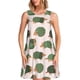 thumbnail image 1 of Easygdp Cute Armadillo para Vestido Transpirable de Mujer, Vestido Suelto de Manga Corta con Pliegues y Bolsillos para el Verano, 1 of 7