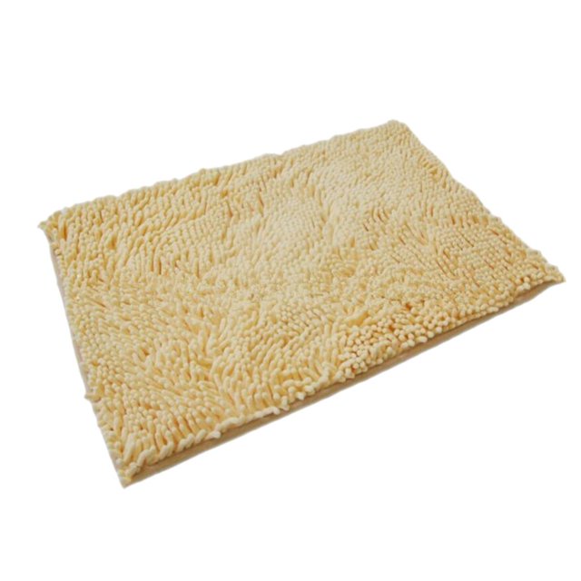 Alfombra de baño de chenilla esponjosa, alfombrilla antideslizante, cubierta de suelo para habitación, alfombra de , cojín Beige 60x120cm Zulema Cuarto de baño Ducha Alfombrillas de baño