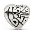 thumbnail image 2 of Fancy Bead White Sterling Silver Themed 8.18 mm Reflections True Love Bead, 2 of 3
