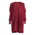thumbnail image 5 of Time and Tru Women's Stitch Fringe Cardigan, 5 of 5
