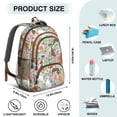 thumbnail image 5 of Cute Boxer Dog and Flowers Florals Backpack for School,Cute School Bag,Schoolbag with Adjustable Shoulder Straps & Padded Back,16.9 Inch, 5 of 5
