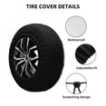 thumbnail image 2 of Pofeuu Corn Print Spare Tire Wheel Cover for Car Truck SUV Camper Universal Fit Spare Tire Cover RV Spare Tire Covers-16 inch, 2 of 6