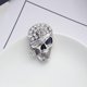 thumbnail image 5 of Broches para Mujeres Glitter Aleación Pechuza Halloween Vintage Joyería Esqueleto Patrón Regalos Reino Unido Accesorios de chal para Homme Party Antiguo Plata AweSitey AP004668-02, 5 of 7