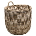 thumbnail image 1 of Kouboo 1060109 Panier de Rangement Rond en Rotin Kobo, Gris, 1 of 1